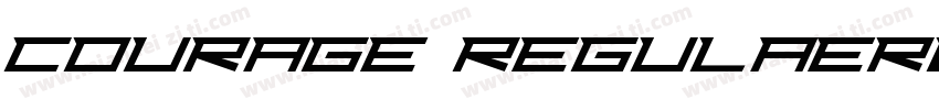 courage regulaer字体转换